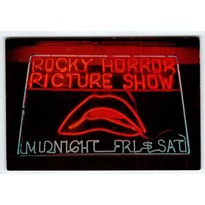 Johnny Romanek Neon Sign Postcard Rocky Horror Picture Show 6x4